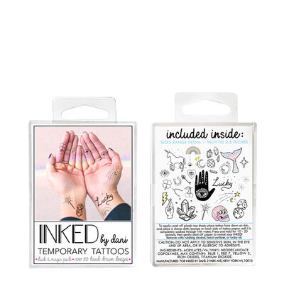 INKED by Dani Luck and Magic Temporary Tattoos Pack
