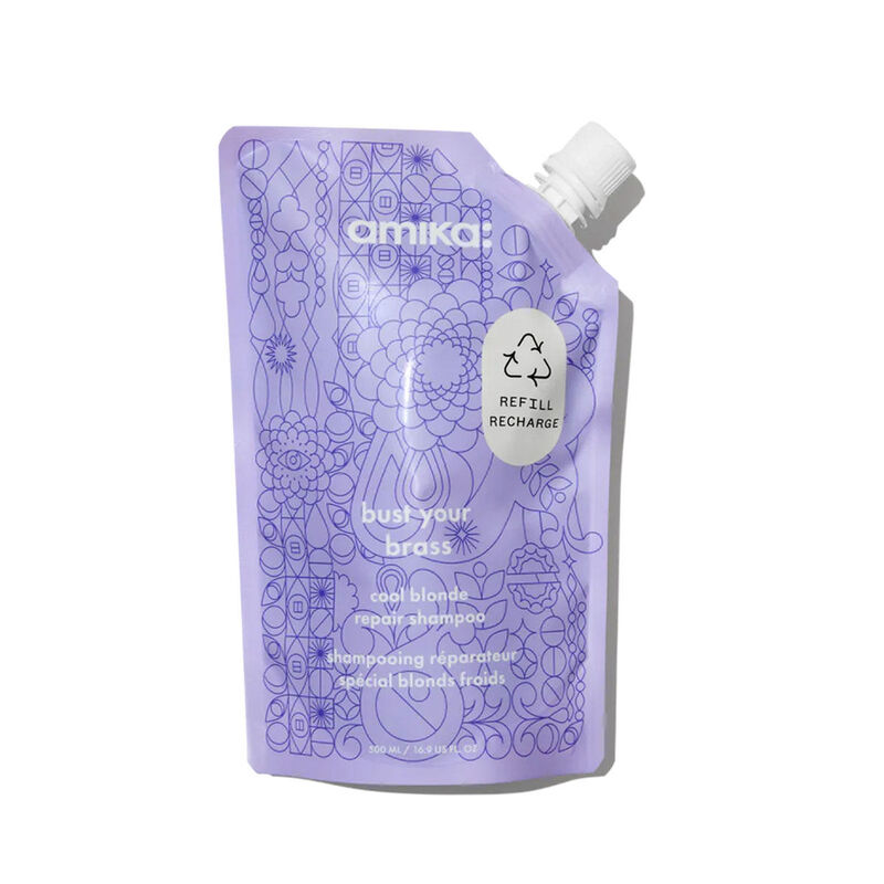 amika Bust Your Brass Cool Blonde Repair Shampoo image number 0