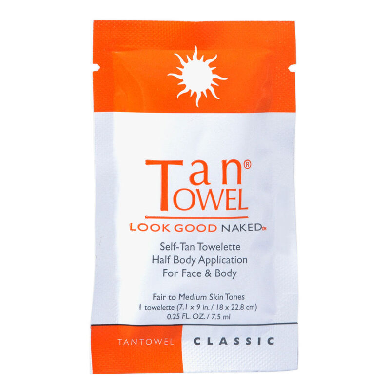 TanTowel Half Body Classic Towelette Sample - 0.25 oz image number 1