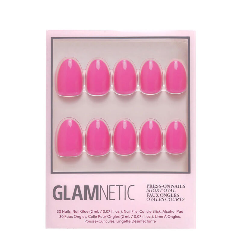 Glamnetic Hot Pink Press-On Nails image number 0