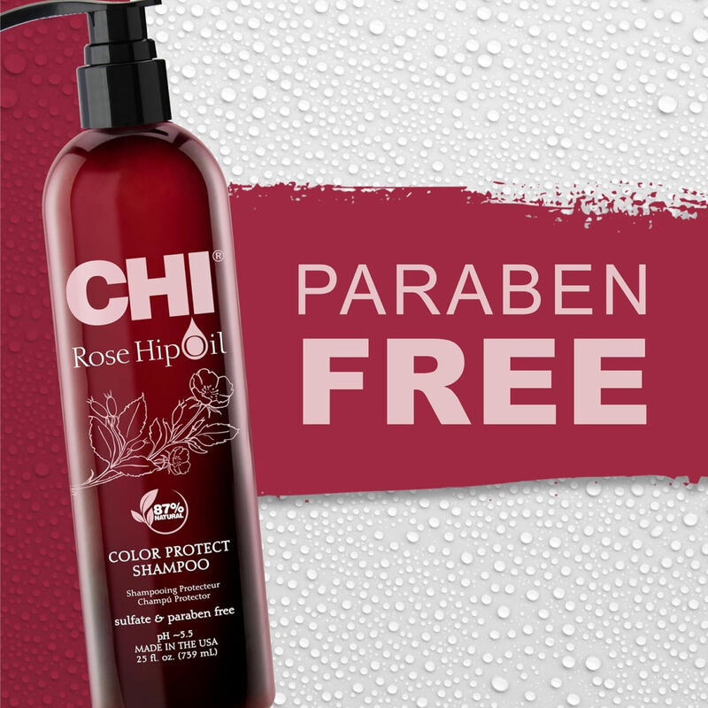 Chi Rose Hip Oil Color Nurture Protecting Shampoo image number 5