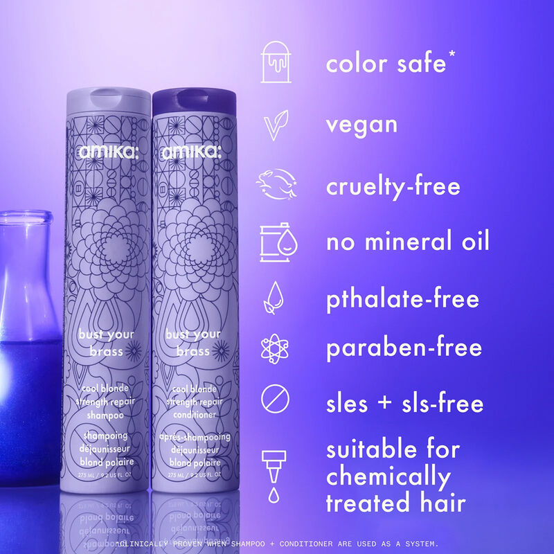 amika Bust Your Brass Cool Blonde Repair Conditioner image number 8