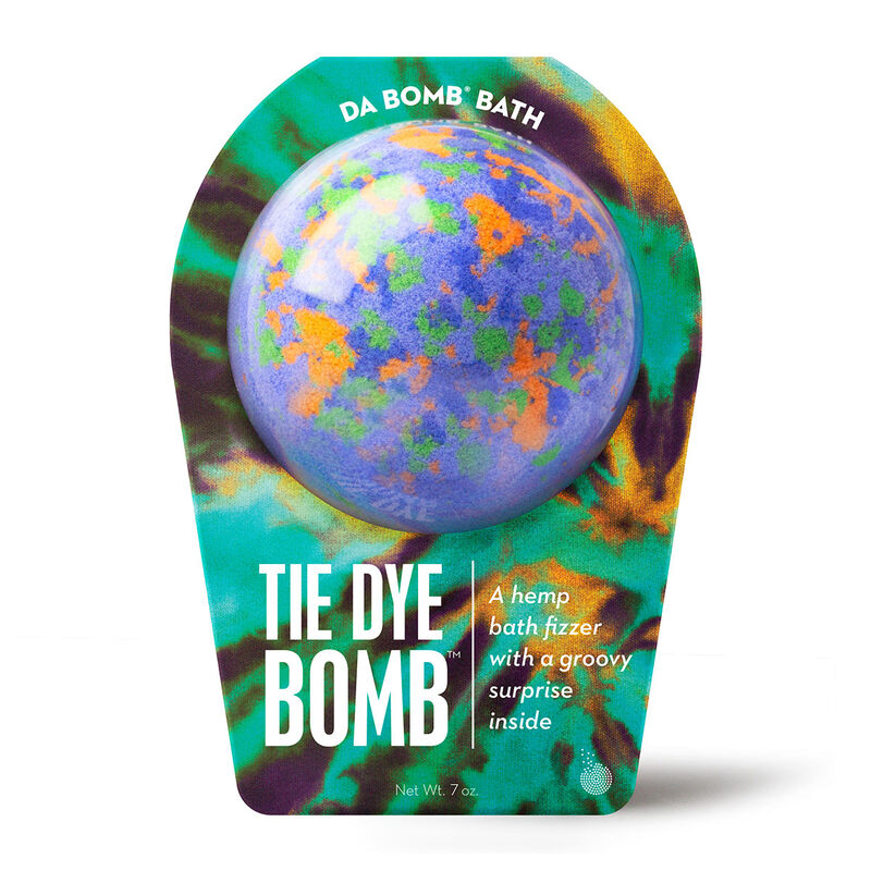 Da Bomb Bath Tie Dye Purple Bath Bomb image number 0