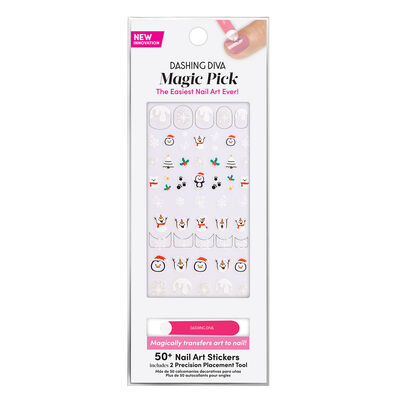 Dashing Diva Magic Pick 3D Nail Art - Frosty & Friends