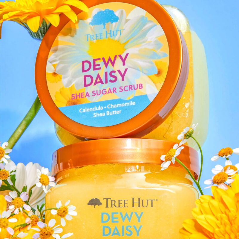 Tree Hut Shea Sugar Scrub Dewy Daisy image number 1