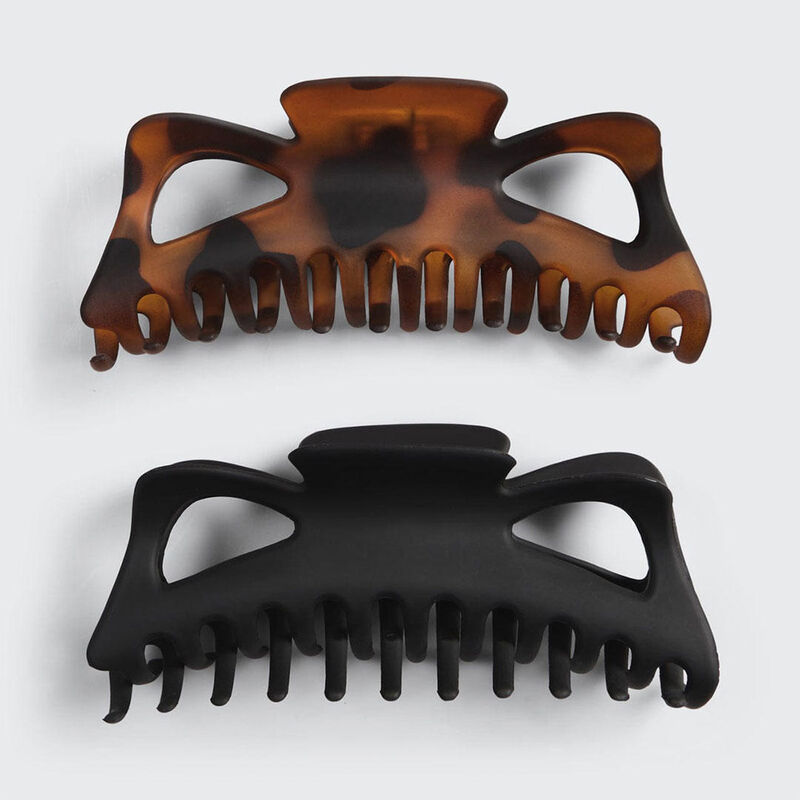 Kitsch Recycled Plastic Jumbo Classic Claw Clips 2pc image number 3