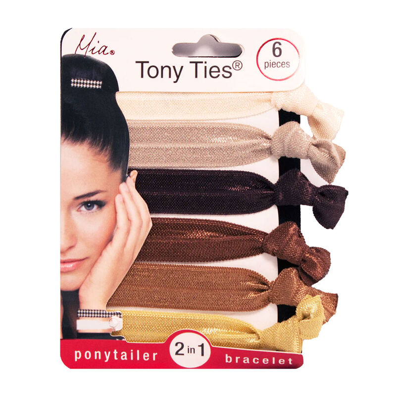 Mia Tony Ties - Champagne, Beige and Chocolate Brown image number 0