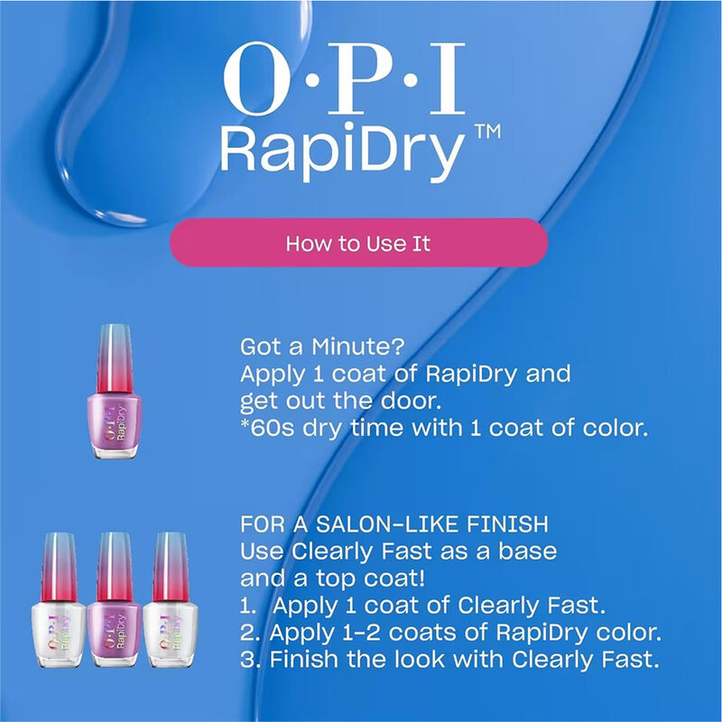OPI RapiDry Quick-Dry Lacquer - Within Peach image number 3