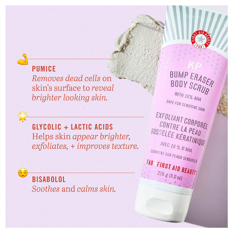 First Aid Beauty KP Bump Eraser Body Scrub With 10% AHA image number 3