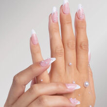 Paintlab Mother of Pearl Almond Press On Nails