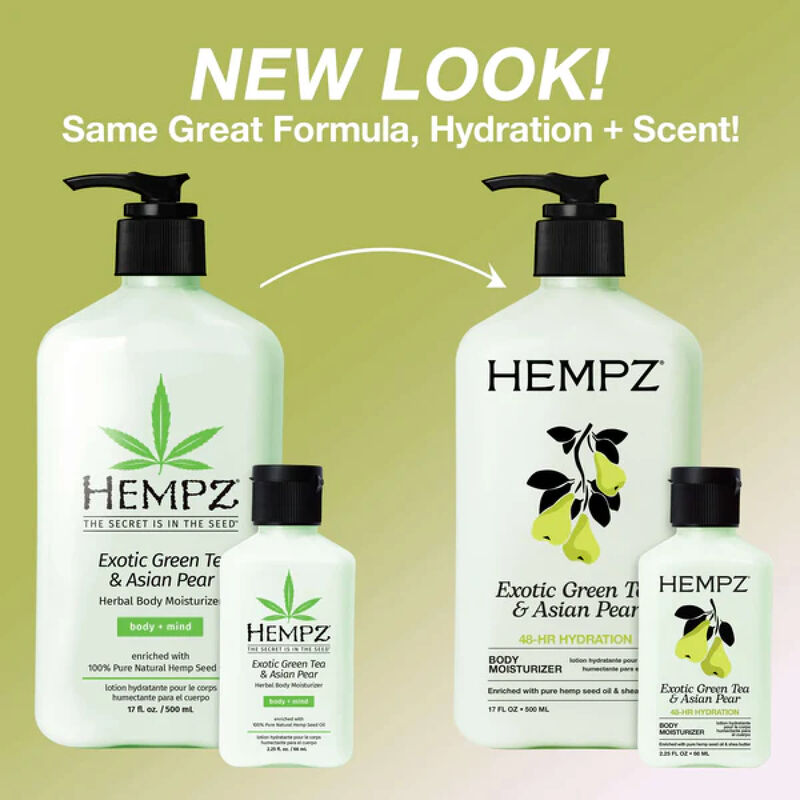 Hempz Exotic Green Tea and Asian Pear Herbal Moisturizer image number 2