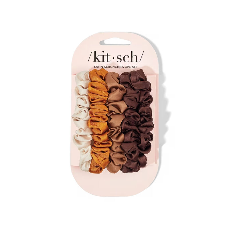 Kitsch Satin Petite Scrunchies 5pc Set - Sedona image number 0