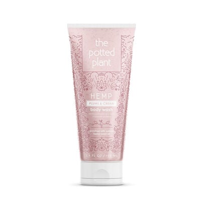 The Potted Plant Plums & Cream Hemp-Enriched Herbal Body Wash Travel Size