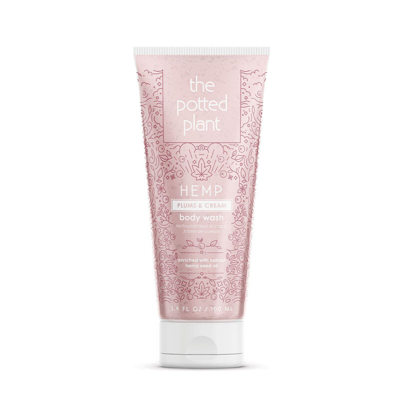 The Potted Plant Plums & Cream Hemp-Enriched Herbal Body Wash Travel Size image number 0