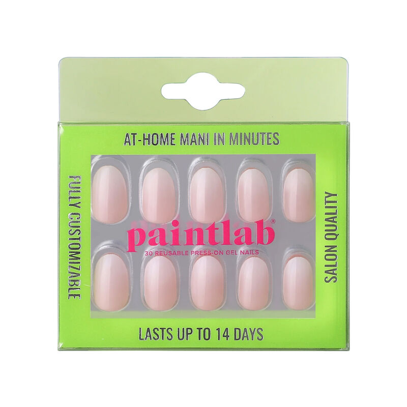 Paintlab Milky Gradient Oval Press On Nails image number 0