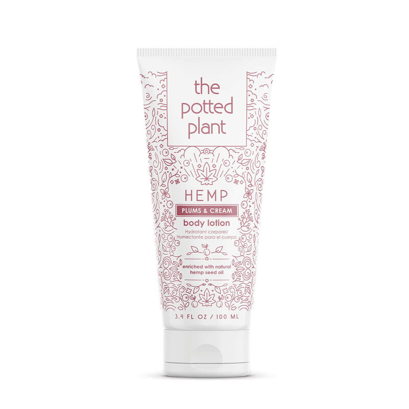 The Potted Plant Plums & Cream Hemp-Enriched Body Lotion Travel Size image number 0
