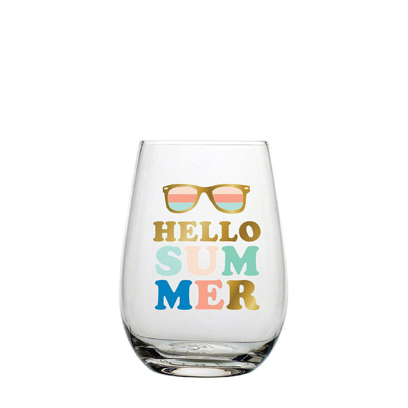 Hello Summer Wine Glass image number 0