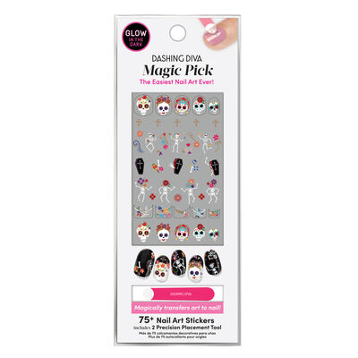 Dashing Diva Magic Pick 3D Nail Art - Sugar Skulls