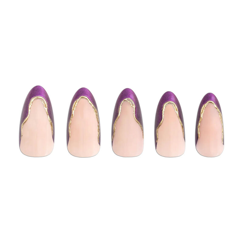 Paintlab Violet Veil Almond Press On Nails image number 2