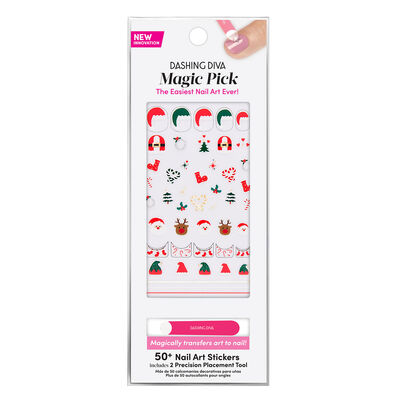Dashing Diva Magic Pick 3D Nail Art - Holiday Cheers
