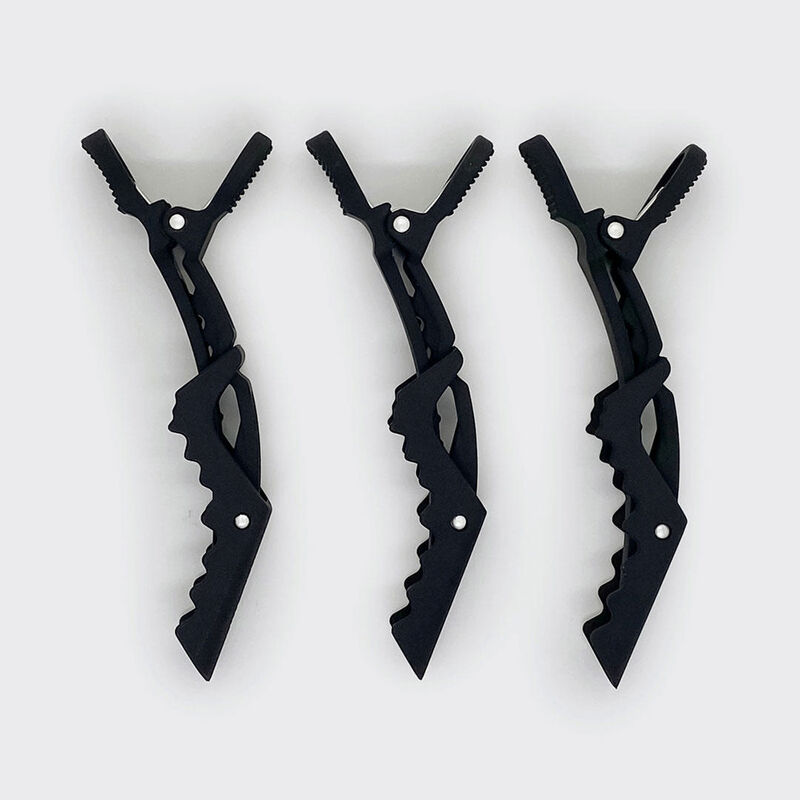 Kitsch No Slip Crocodile Clip 3pc - Black image number 3