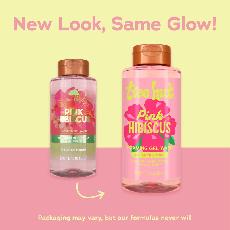 Tree Hut Pink Hibiscus Foaming Gel Body Wash image number 1