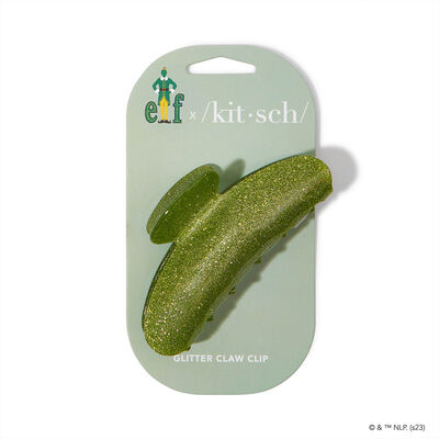 elf x Kitsch Glitter Claw Clip - Green
