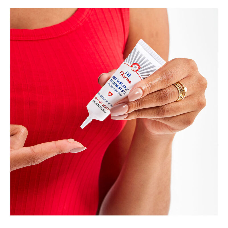 First Aid Beauty FAB Pharma BHA Acne Spot Treatment Gel 2% Salicylic Acid image number 5
