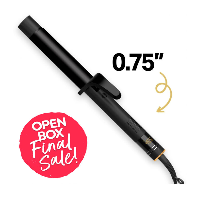 Open Box Hot Tools Black Gold Digital Curling Iron 0.75'' (Final Sale) image number 0