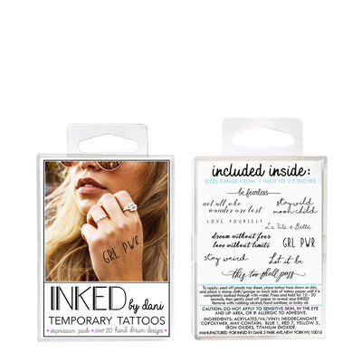 INKED by Dani Expressions Temporary Tattoos Pack