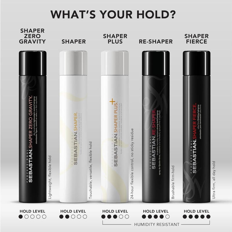 SEBASTIAN Shaper Zero Gravity, Dry, Brushable Lightweight Control Hairspray Travel Size image number 4