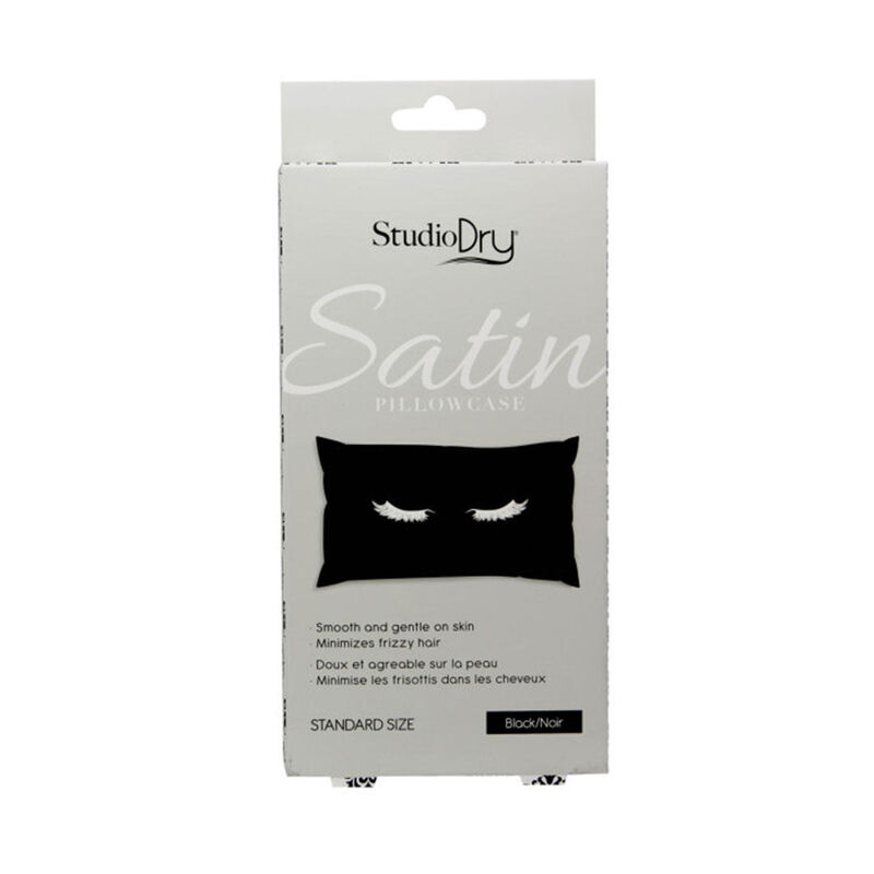 Studio Dry Satin Pillowcase - Black image number 0