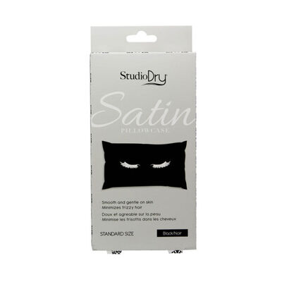 Studio Dry Satin Pillowcase - Black