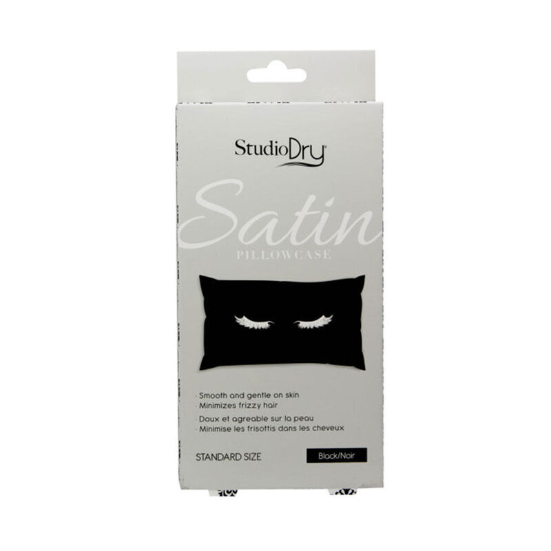 Studio Dry Satin Pillowcase - Black image number 1