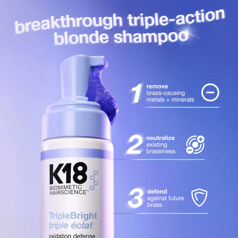K18 Triple Bright Purple Shampoo image number 2