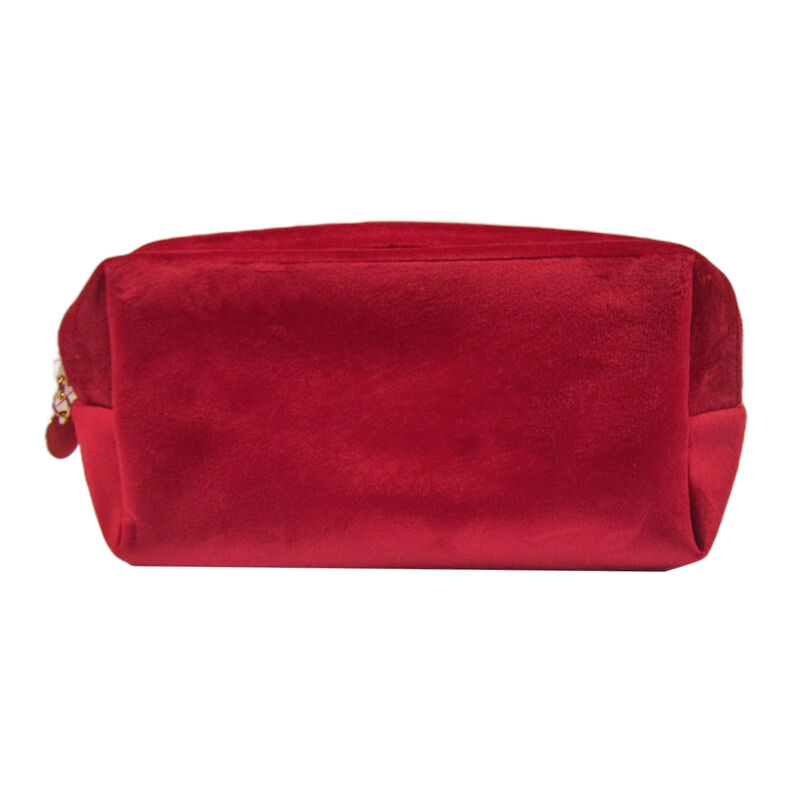 Red Velvet Cosmetic BagRed Velvet Makeup Bag image number 0