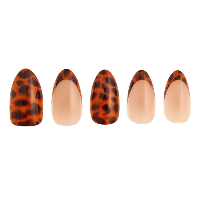 Paintlab Tortie Tips Short Almond Press On Nails image number 2