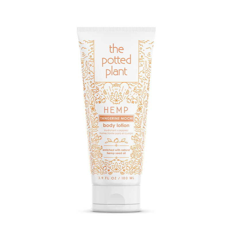 The Potted Plant Tangerine Mochi Hemp-Enriched Body Lotion Travel Size image number 0