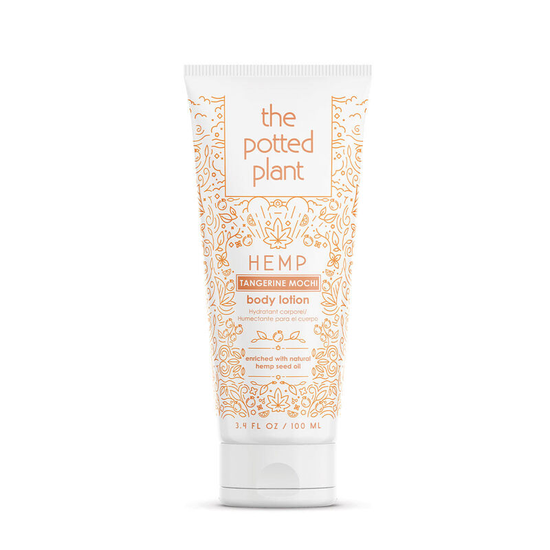 The Potted Plant Tangerine Mochi Hemp-Enriched Body Lotion Travel Size image number 1
