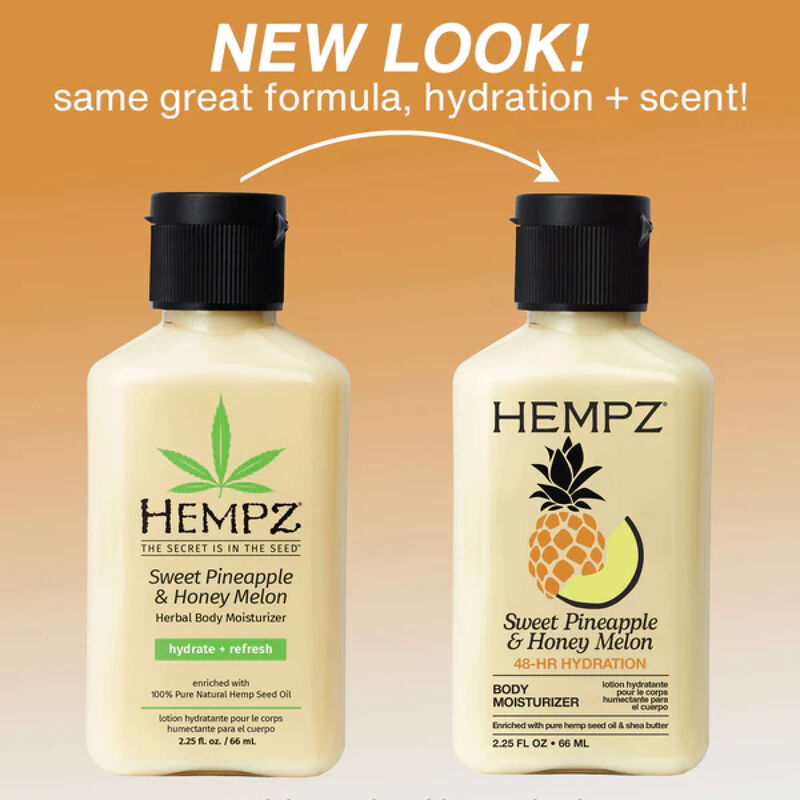 Hempz Sweet Pineapple and Honey Melon Herbal Body Moisturizer Travel Size image number 2
