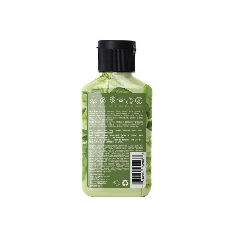 Hempz Mini Tea Tree & Chamomile Herbal Shampoo image number 1