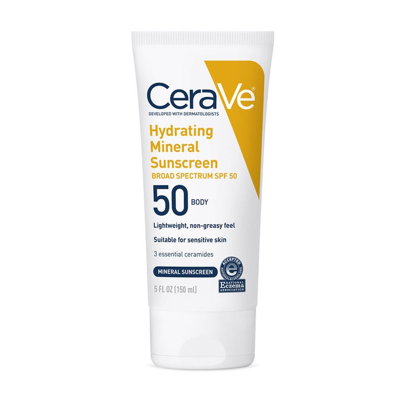 CeraVe Hydrating Mineral Sunscreen SPF 50 Body Lotion image number 0