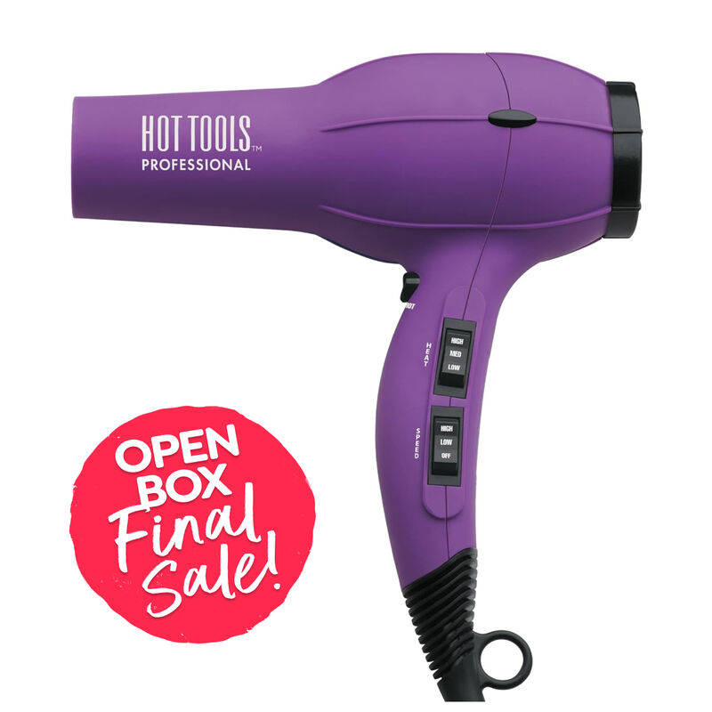 Open Box Hot Tools Turbo Ionic Hair Dryer Velvet Purple (Final Sale) image number 0