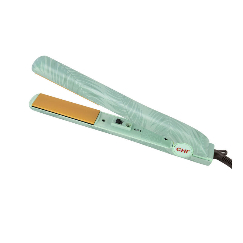 CHI Pretty Green Palms 1" Ceramic Hairstyling Iron image number 0