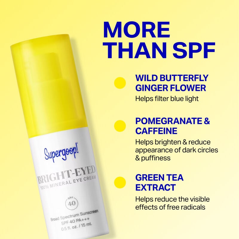 Supergoop! Bright-Eyed Mineral Eye Cream SPF 40 image number 1