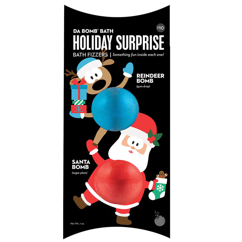 Da Bomb Bath Fizzers Holiday Reindeer & Santa Bath Bomb 2-Pack image number 0