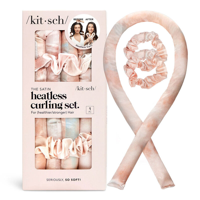 Kitsch Satin Heatless Curling Set - Sunset Tie Dye image number 2