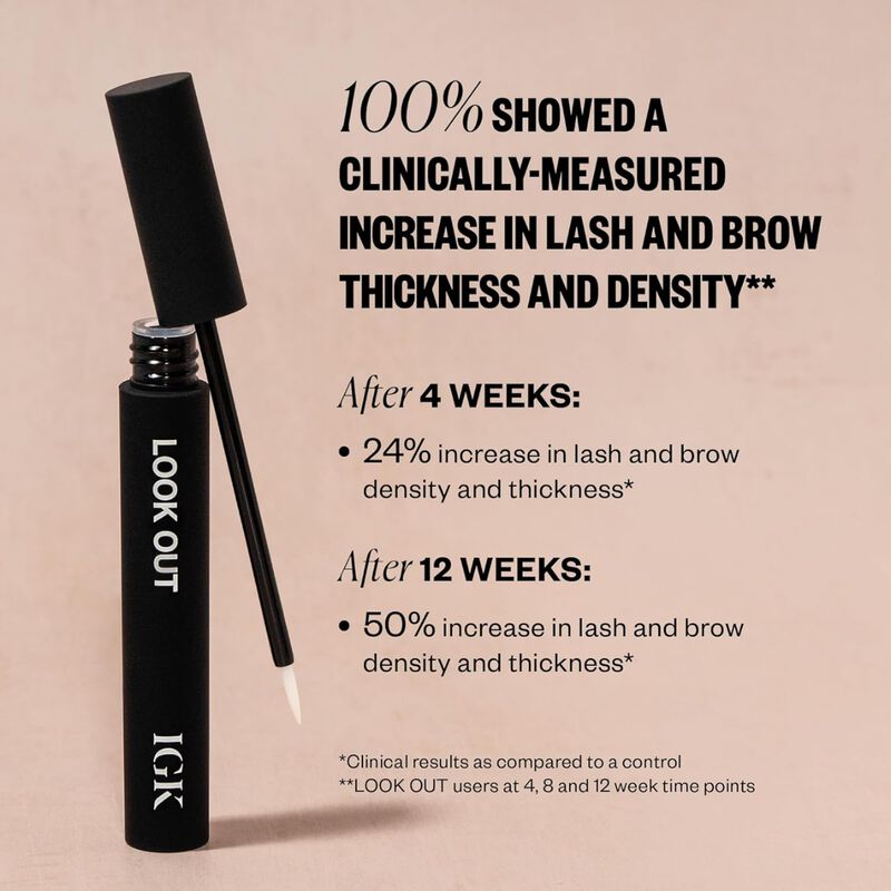 IGK Look Out Lash and Brow Boosting Peptide Serum image number 2