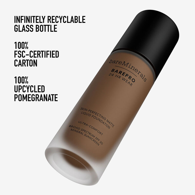 bareMinerals BAREPRO 24HR Wear Skin-Perfecting Matte Liquid Foundation Mineral SPF 20 image number 8