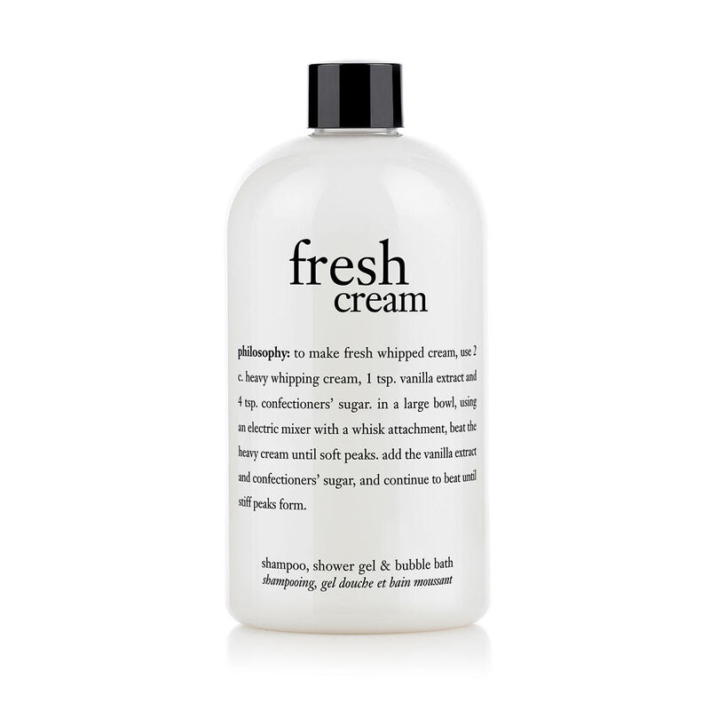 philosophy fresh cream shampoo, shower gel and bubble bath image number 0